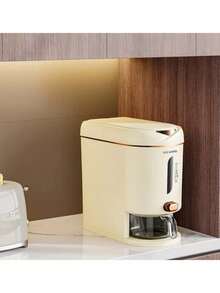 1个多功能米桶，带压力盖的密封塑料米桶，防潮厨房米桶 - 彩色 - 查看 3