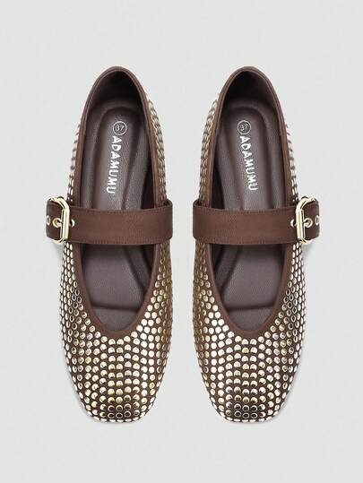 新款时尚舒适亮片平底女鞋，适合日常、度假和夏季穿着，非常可爱