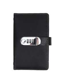 Libro de depósito con candado A6, contiene 50 páginas internas, doble cara puede contener 100 papeles, puede almacenar álbum, efectivo, fotos, sellos, álbum/carpeta de 3 anillos - Multicolor - Ver 15