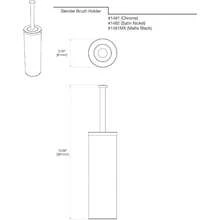 Gatco 1481 Latitude II Slender Toilet Brush Holder Chrome - Chrome - View 3