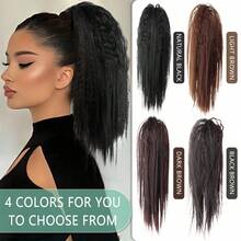 Women's Voluminous Fountain Curly Ponytail Wig - Claw Clip Waterfall Half-Up High Ponytail For Thickening Hair - Multicolor - View 4