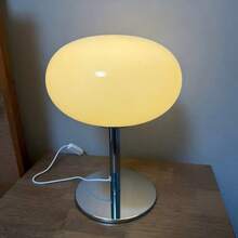 Luxury Pink Glass Table Lamp Romantic Bedside Lighting Premium Mushroom Lamp Holiday Gift For Christmas Valentines Day