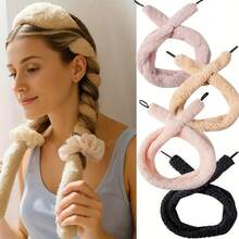 1 Stück extra-lange 62.99inch Hitzefrei Lockenwickler mit elastischen Bändern - Keine Hitze Über Nacht/Kurze Zeit Lockenwickler für voluminöse Wellen, Textur, für empfindliche Kopfhaut & alle Haartypen Haarzubehör, Haarstyling Set, Haarstyling Werkzeug Set - Verschiedenfarbig - Übersicht 7