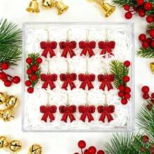 Decorative Hanging Ornaments - Burgundy - View 2