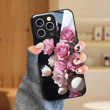 Funda de Teléfono de Vidrio Templado para iPhone 16 16e 15 Pro Max 14 Plus 13 12 11 ProMax Oscura Única Linda Fresca Funda de Teléfono-OT7316 - Colores mixtos - Ver 3