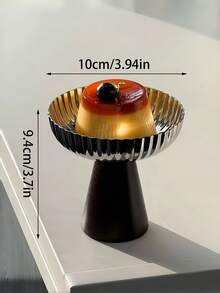 一套甜点盘、蔬菜碗、不锈钢冰淇淋杯、托盘、下午茶布丁杯、可爱餐盘、托盘、烛台 - 銀色 - 查看 16