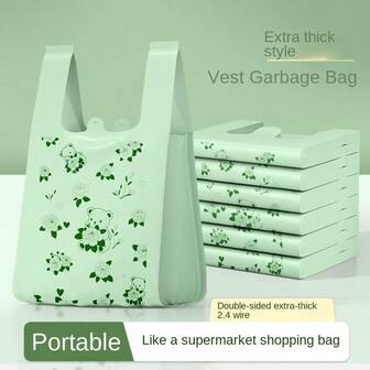 30 Pieces / 150 Pieces Of Camellia Fragrance Storage Bags, Suitable For Household Garbage Storage, Office Garbage Storage Bags, Supermarket Shopping Handbag Storage Bags