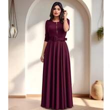 Long Dress Evangelical Fashion Casual Digital - Redwood - View 3