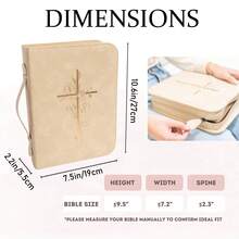 Large Bible Bag Set With Accessories, Multi-Color Bible Tote Bag With Handle And Zippered Pocket, Standard Size, Includes Bible Accessories, An Ideal Gift For Friends. - Baby Blue - View 8