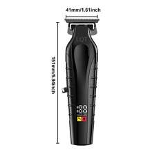 LQT Professional Men's Cordless Beard Trimmer, Temples Trimmer, With Three Limit Combs, Precise Trimming, T-Shaped Shaving Device, USB Charging - With LED Display, Daily Home Beard And Styling Trimming, Durable Structure, A Holiday Gift For Boyfriend And Husband, Father's Day Gift - Black - View 2