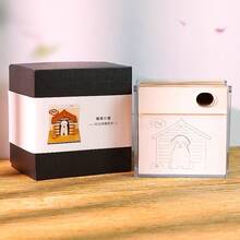 Calendario 2026 de cachorro lindo Calendario de escritorio de inglés con arte de papel tallado en 3D, accesorio de oficina, decoración de regalo, incluye cubierta de acrílico contra el polvo - Multicolor - Ver 7