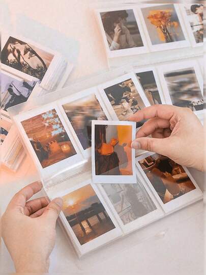 1pc Celebrity Idol Photo Album, Card Holder, Picture Memory Album, Stickers, Movie Tickets, Card Holder Set,Art Sticker Storage Book Nail Art Decals Organizer Display Showing Book Collecting Album Nail Stickers Holder DIY Nail Art Design Tools