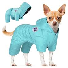 Pet Dog Jacket Coat, Warm Winter Four-Leg Jacket, Outdoor Leash Hoodie Jacket - Multicolor - View 29