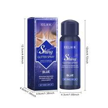 闪光喷雾 - 瞬间闪亮效果，不油腻，持久光泽，适用于面部、身体、头发、派对妆容、舞会、婚礼、万圣节。 - 彩色 - 查看 10