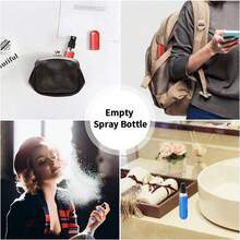 1Pc  5ML Perfume Refillable Bottle,Refillable Perfume Atomizer Bottle,Perfume Travel Spray Bottling Dispenser,Mini Portable Empty Liquid Container ,Travel Essentials ,Travel Organizer For Beach ,Summer Vacation Back To School - 紫色 - 查看 6