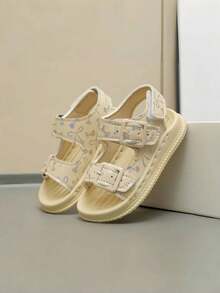 Girls Sandals 2026 Summer New Korean Version Children Sandals Toddler Soft Bottom Beach Shoes Princess Shoes