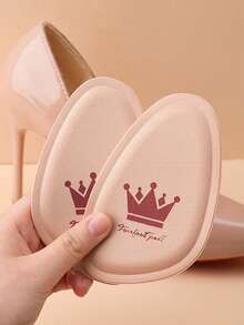 High Heel Forefoot Pads Half Size Insoles Thick Anti Pain Anti Slip Breathable Sweat Absorbing Shoe Inserts For Comfortable Fit Fall For Protection Cushioning Support - Màu be - Xem 4