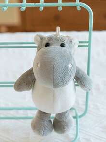 15厘米/5.9英寸毛绒动物 - 丛林动物玩具，包括大象、狮子、老虎、狐狸、猴子、斑马、长颈鹿、河马、犀牛、大猩猩、豹子、浣熊和其他丛林动物，丛林之王。超级可爱的卡通动物毛绒玩具，派对、圣诞节的最佳礼物。 - 彩色 - 查看 11