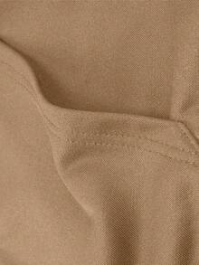 Men's Zip-Up Jacket, Solid Color, Regular Fit, Plus Size, Casual, Sports, Fitness, Running, Travel, Outdoor Camping, Autumn/Winter - Khaki - View 5