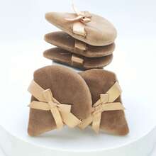 5/10/20/50 件/套 蝴蝶结装饰软粉扑三角化妆海绵粉底液干湿两用化妆工具，适用于散粉、矿物粉定妆，价格实惠，适合作为圣诞礼物、化妆品、化妆工具、平价好物、礼品、女士礼品、圣诞礼物