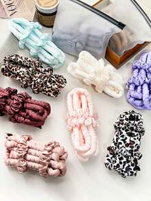 5pcs Heatless Hair Curler Kit, No Heat Curler, Hair Styling Tool Set, Overnight Curls Styling Tool, Multiple Colors Available, Wave Curling No Heat Damage, Easy To Use For Daily & Party Hairstyles, Curly Hair Accessories For Women, Travel Essential For Barber Salon Beauty Travel Essential Hair Products,Hair Cares,Hair Accessories - Multicolor - View 5