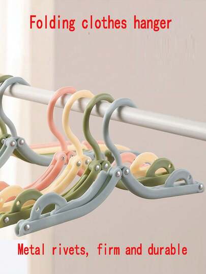 6个可折叠衣架 - 便携式可堆叠干湿两用整理架，方便高效打包、收纳、旅行和洗衣；适用于家庭、宿舍、出租房、酒店或外出旅行的衣物整理；耐用轻便的框架，色彩鲜艳，易于组装，节省空间，用途广泛，可用于精致衣物、旅行必备品和快速晾干需求。