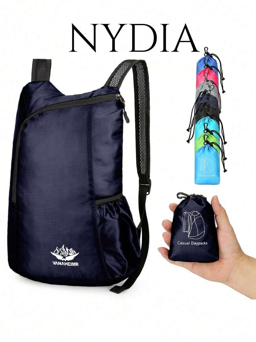 足球迷摺疊背包 -男女輕便旅行袋，適用於學生背包，可攜式，含筆記本電腦隔層，大容量，可折疊，適用於青少女，女性大學生，男孩和男性，適用於大學，中學，高中，戶外活動，旅行，郊遊，小學，辦公室