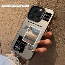 IMD Colorful Silvery Sky Photo Print Style Mobile Phone Case Suitable for Apple Series 11\12\13\14\15\16\17promax  Series A05/A15/A25/A35/A55/S23/S24Ultra - Negro - Ver 7