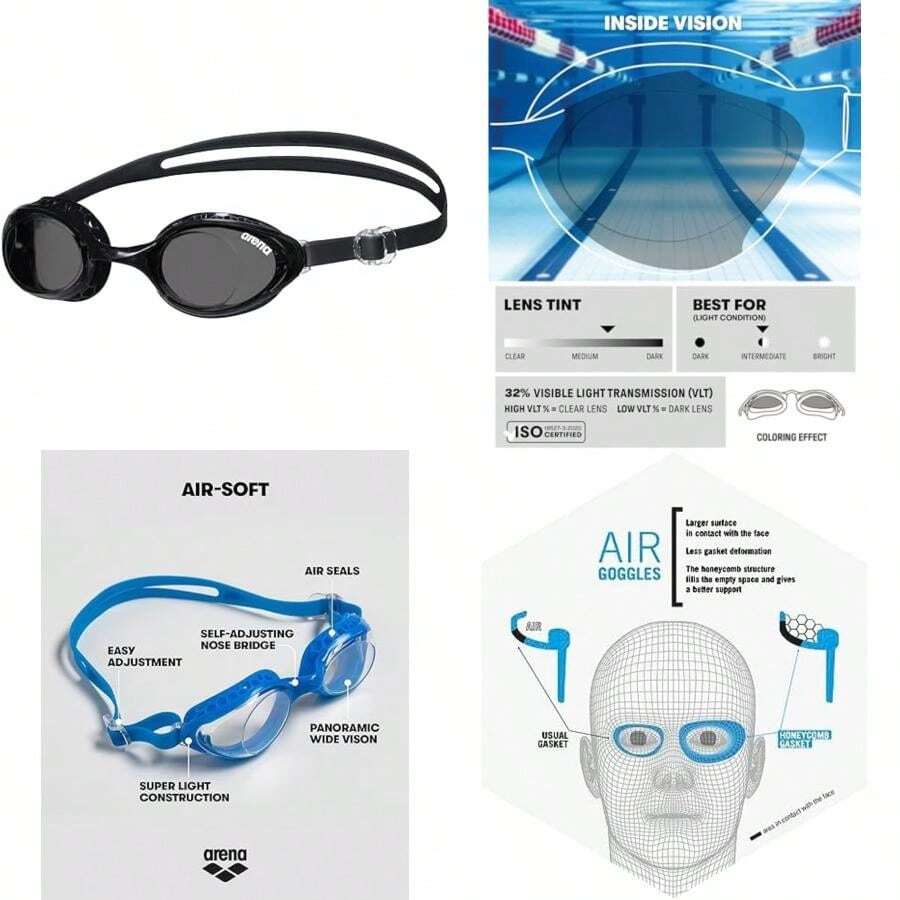 Women Sports Glasses - Clear - View 1