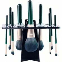 Acrylic Makeup Brush Drying Rack & Storage Box,Room Decor - Multicolor - View 2
