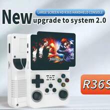 Consola de juegos portátil, consola de juegos retro con pantalla IPS de 3,5 pulgadas, memoria integrada con 20 000 videojuegos HD, consola de juegos portátil retro recargable de 3600 mAh Pantalla HD de 640 x 480 Consola de videojuegos portátil: sistema dual de código abierto - Blanco - Ver 9