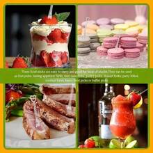 100/50pcs Transparent Heart-Shaped Fruit Picks, Dessert Forks, Double-Prong Appetizer Forks, Suitable For Wedding Party, Fruit, Cake, Bar, Club, Restaurant, Home, Kitchen Tools, Kitchen Utensils, Kitchen Accessories, Household Kitchen Supplies - Multicolor - View 8