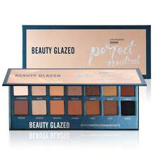 beauty glazed Bảng phấn mắt 14 màu, độ lên màu lâu trôi, hiệu ứng ngọc trai đa chiều, bao gồm cả phấn mắt nhũ và phấn mắt dạng nén, bảng phấn mắt ngọc trai toàn diện kết hợp các chất liệu nhũ, lì và ngọc trai. - Nhiều màu - Xem 5