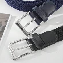 Kappa K0CY8PY01L Sports Buckle Braided Waist Belt. Features A Scratch- And Rust-Proof Metal Buckle, Wear-Resistant And Tear-Resistant, With No Holes For Easy Adjustment. Suitable For Both Sports And Commuting.