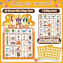 CZ Bible Bingo Game Cards For 26 Players For Adults Vacation Bible School Christian Sunday Church Religous Activities Open Day Party Supplies 7547 - A01 - 查看 6