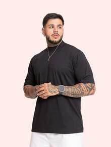 Set Of 3 Premium Men's Oversized T-Shirts, Trap Street Style, Bodybuilding, Gringa, Cotton, End Of Year, Christmas. - 棕色,黑色和藍色牛仔褲 - 查看 6