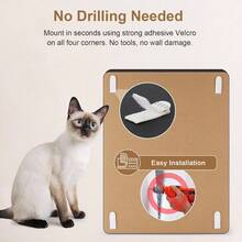 Wall - Mounted Scratcher U2013 Vertical Scratch Pad, Cute Furniture Protector Wall, Glass, Wood Tile, Yellow - 黃色 - 查看 4