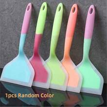 Household High Temperature Resistant Colorful Silicone Spatula Non-Stick Baking Cooking Tools Dishwasher Kitchen Supplies For Friends And Mothers 1pcs Random Color - 1 chiếc màu ngẫu nhiên - Xem 1