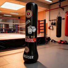 1 pieza Nuevo columna de boxeo inflable, bolsa de boxeo inflable de PVC reforzada, bolsa de boxeo inflable vertical, columna inflable para fitness de boxeo, columna de boxeo, bolsa de boxeo - Multicolor - Ver 15