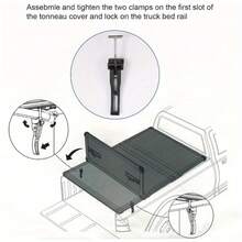 Universal Replacement And Accessories Part Kit For Hard Tri-Fold & Quad-Fold Truck Bed Cover Include Nut, T-Bolt And Tonneau Cover Clamp, 2X Rear Clamp - 黑色 - 查看 2