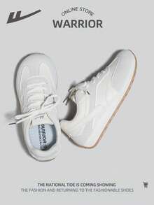 WARRIOR 1 Paar Damen sportliche, wasserdichte, vielseitige Paar-Flach-Schnürshuhe aus Leder mit Patchwork-Muster, Sommerschuhe für den Outdoor-Modestil - Beige/Hellgrau - Übersicht 5