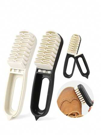2-In-1 Suede Brush & Rubber Shoe Cleaner, Suitable For Cleaning Shoes, Walls, Crevices, Leather Goods