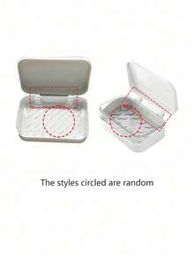 Double Layer Flip Cover Soap Dish, Minimalist Travel Soap Box With Lid, Creative Soap Tray With Drainage System, Portable Soap Container, Dust-Proof Soap Box, Transparent Storage Box, Suitable For Bathroom, Travel, No Drilling Required (Box Only), Non-Slip Base, Durable Plastic Material, Applicable For Home, Dorm, Travel, Bathroom Accessories - Multicolor - View 9