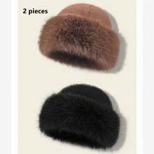 女士户外休闲蒙古帽，时尚头饰，适合秋冬日常穿着冬装 - 帽子 - 查看 12