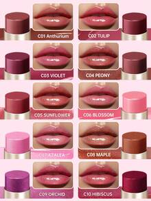 Bálsamo labial hidratante y brillante CATKIN, de textura ligera, no pegajoso, 3.4g, C10 Hibisco - C10 HIBISCO - Ver 12