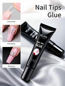 1pc XEIJAYI Nail Gel, Suitable For Acrylic Nails, Press-On Nails, Women DIY Nail Art Tools, For Home And Nail Salon Use - Clear - View 7
