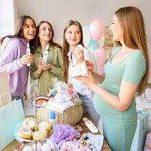 40张粉色刮刮式验孕卡，婴儿派对游戏，女孩主题婴儿派对刮刮乐游戏 - 白色 - 查看 3