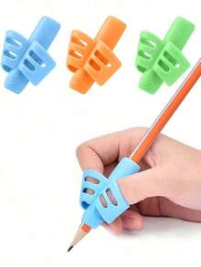 Pencil Grips For Kids (Blue/Green/Orange) - Ergonomic Writing Aid For Handwriting & Posture Correction, Perfect For Preschoolers, Toddlers & Special Needs - Great For School, Office & Back To School Supplies - Nhiều màu - Xem 10
