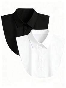 2pcs/1pc Detachable Dickey Collar For Women Shirt