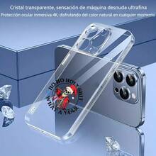 Cubierta de teléfono transparente para combinaciones de moda,Cubierta de teléfono transparente para iPhone con diseño de esqueleto navideño y texto Ho Ho Holy  What A Year ideal para temporada festiva Adecuado para teléfonos Apple y Galaxy. - transparente - Ver 3